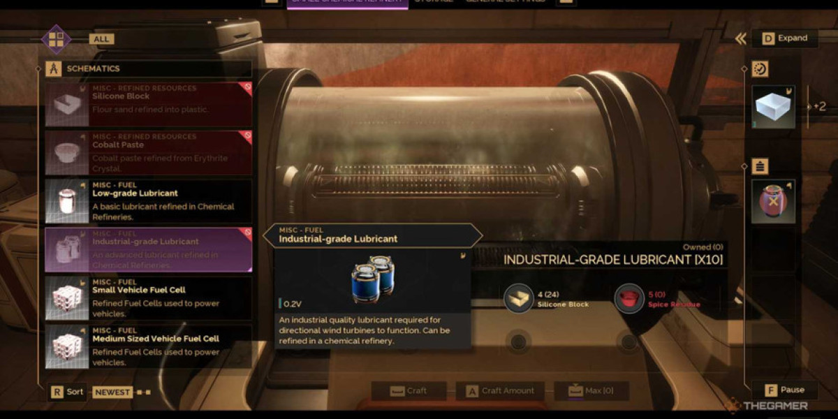 Lubricant in Dune: Awakening – Production & Usage Guide